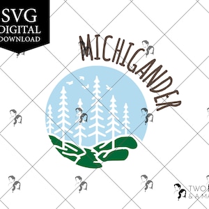 Michigander Park Woods SVG Digital Download, Svg Files for Cricut