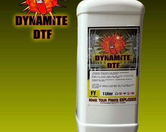Fluorescent Yellow DTF Ink for DTF  Printers - 1 Liter Bottle
