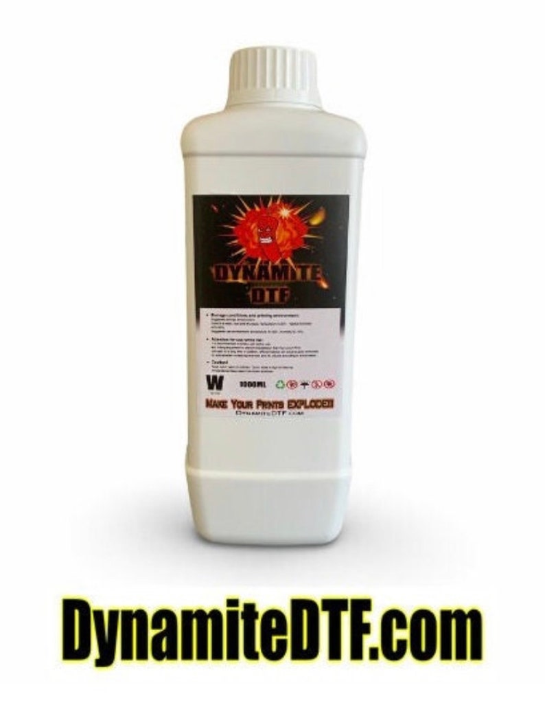 Dynamite DTF Ink Set: CMYK+W, 5 x 1 Liter Flaschen Bild 5