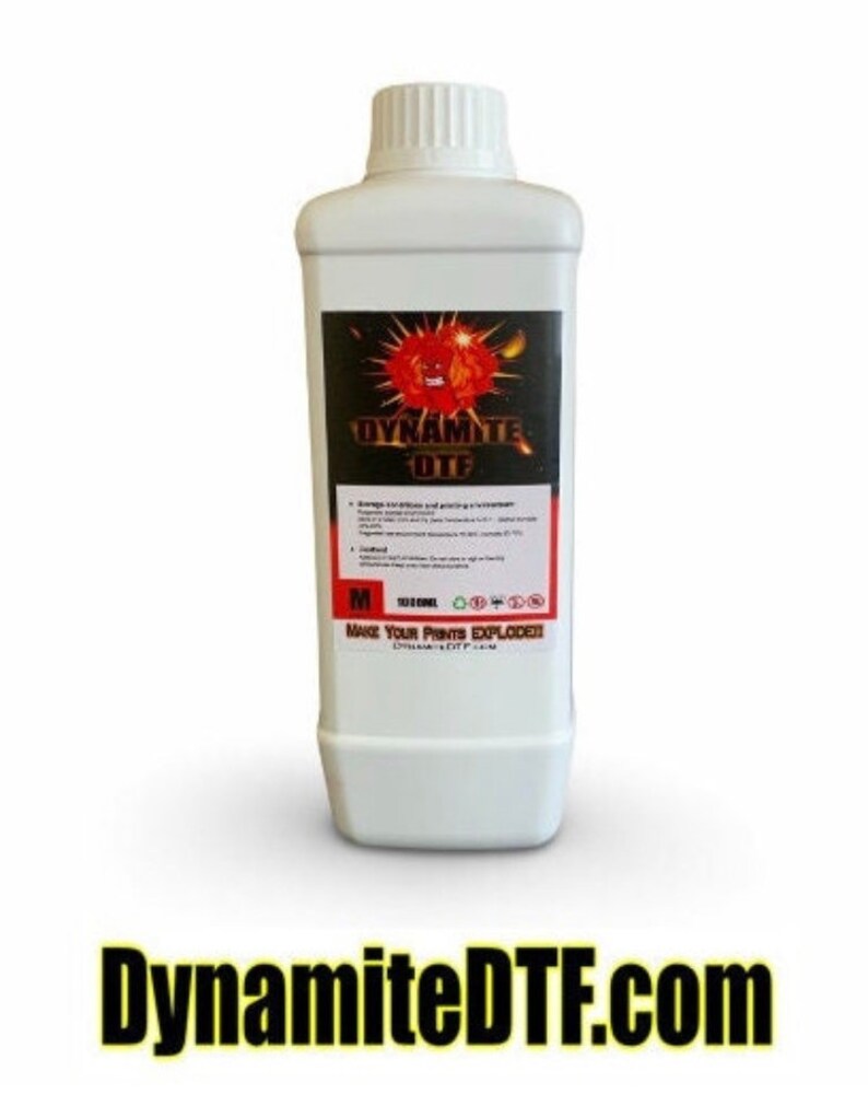 Dynamite DTF Ink Set: CMYK+W, 5 x 1 Liter Flaschen Bild 3