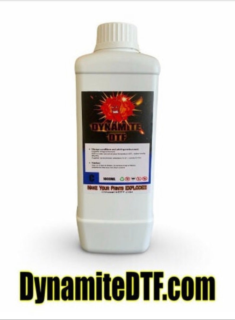 Dynamite DTF Ink Set: CMYK+W, 5 x 1 Liter Flaschen Bild 2