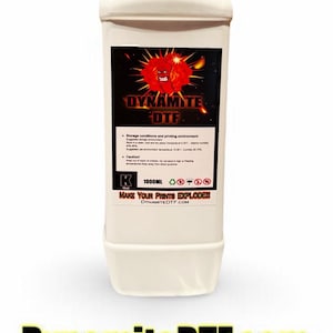 Black DTF Ink for DTF  Printers - 1 Liter Bottle