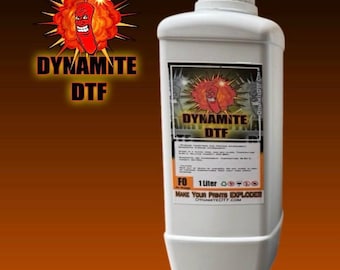 Fluorescent Orange DTF Ink for DTF  Printers - 1 Liter Bottle