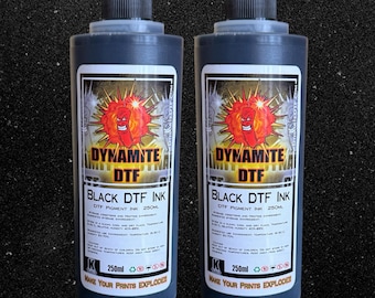 Dynamite Black DTF Ink: 500ml for DTF  Printers
