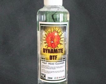 250ml DTF Print Head Cleaning Solution - for use with DTF & inkjet printers.
