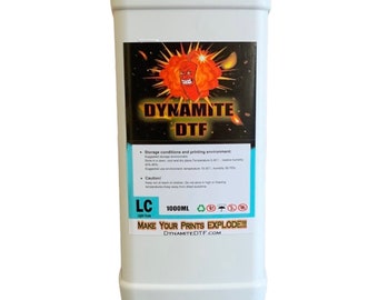 Light Cyan.   Dynamite DTF Ink for DTF Printers,Epson Printer, (1) 1 liter bottle. Light Cyan.