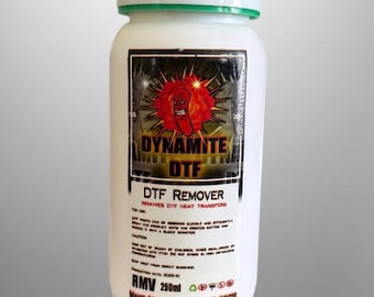 Dynamite DTF Remover Solution - 250ml Bottle with Syringe