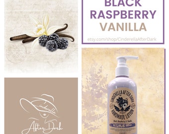 Black Raspberry Vanilla 8oz Lotion | Handcrafted in Small Batches | Quality Ingredients | All Skin Types | Long Lasting Scent