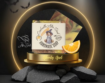 Ghouly Girl Artisan Soap Bar | Sweet Orange and Plumeria with Patchouli, Amber & Vanilla | Activated Charcoal | Vegan Soap