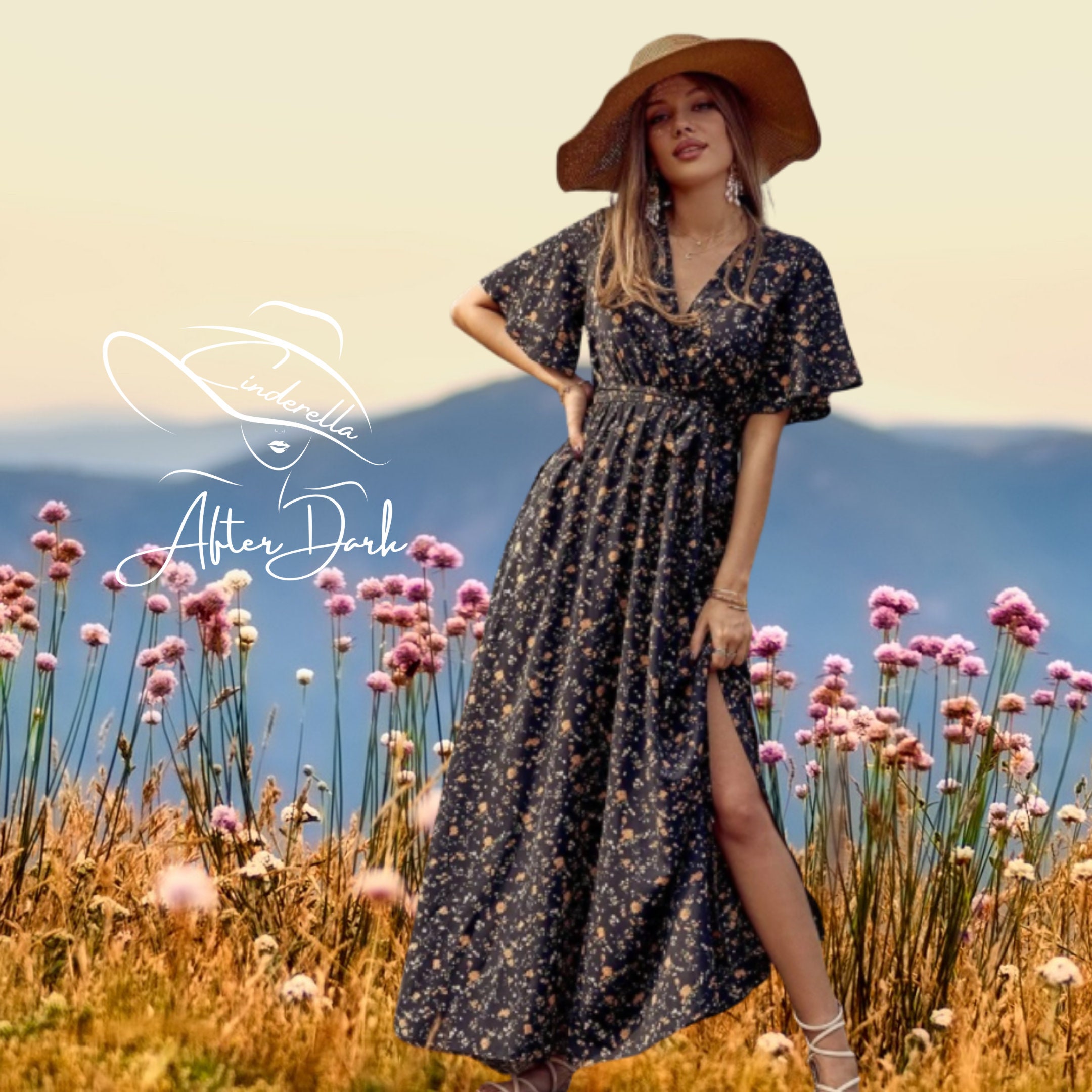 boho beige maxi dress