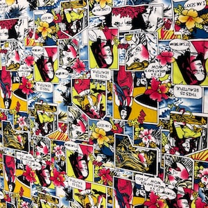 Printed spandex fabric