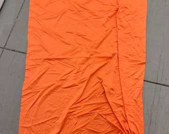 Shiny orange spandex fabric