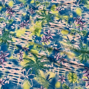 Printed spandex fabric