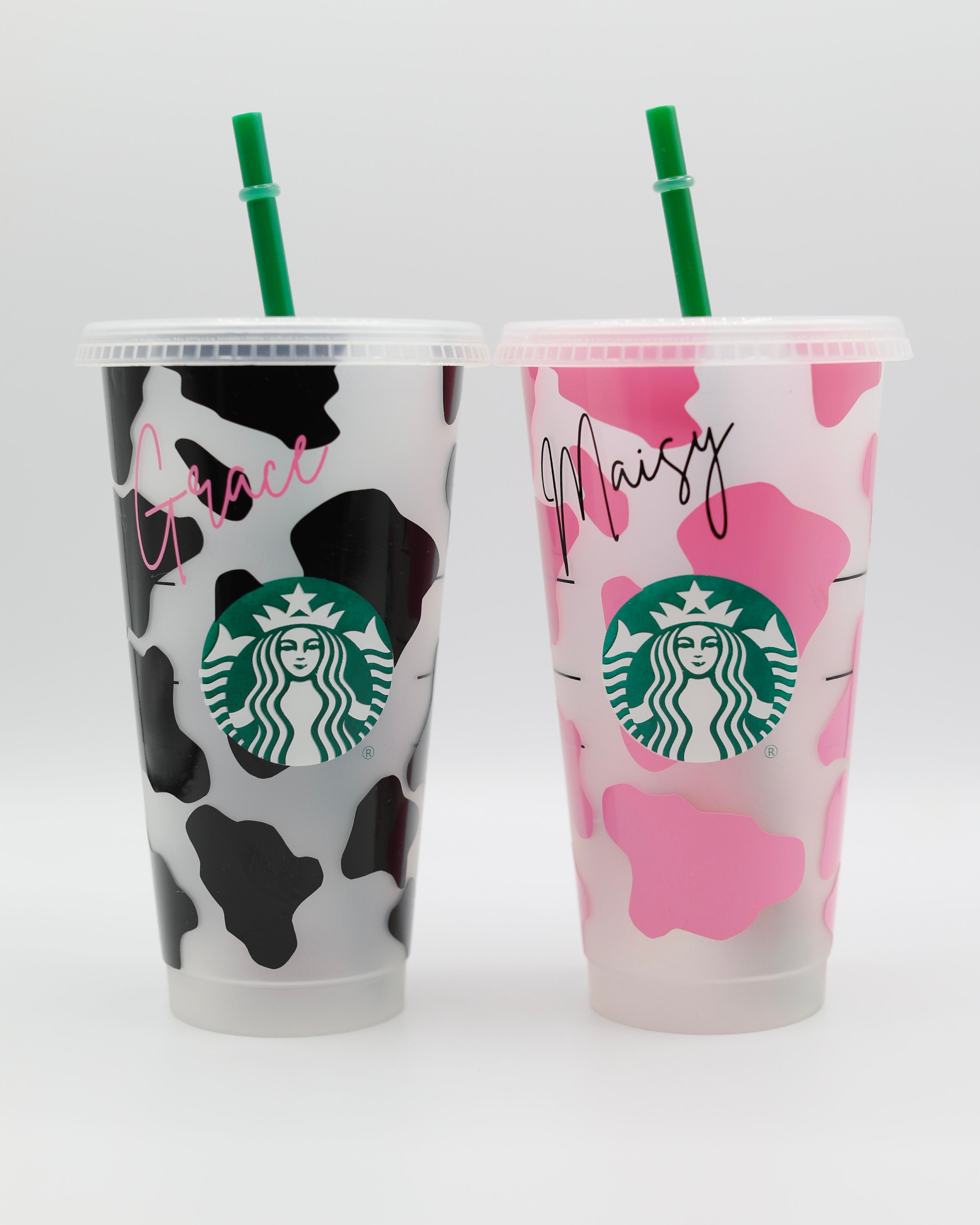 Starbucks-Inspired Matte Black Skeletal Mermaid Cold Cup