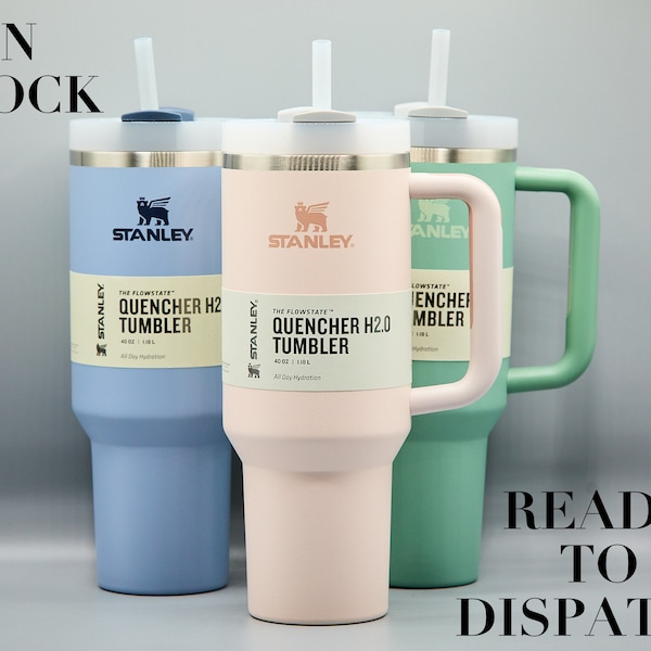 Stanley 40oz Tumbler With Handle Eucalyptus Etsy