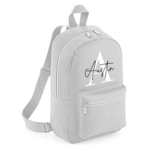 Kids Children&#39;s Personalised/Custom Mini Rucksack/Backpack | School | Gym | Swim | Any name | Monogram | Metallics |