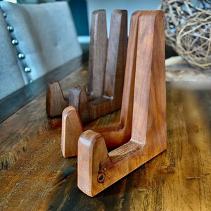 Black Walnut OR Cherry Wood Cutting Board Display Stands/Charcuterie Board Display Stand/Holder/Cutting Board Stands