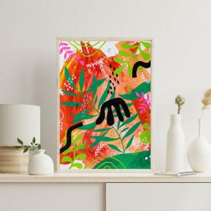 Abstract Botanical Poster Print