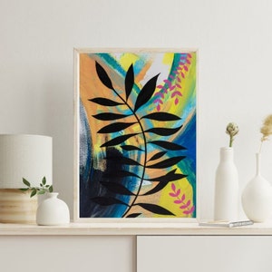 Botanical Wall Art, Modern Art Print, Modern Wall Art Decor, Poster, Prints for Office, Botanical Print, Tropical Art, Gallery Wall Art