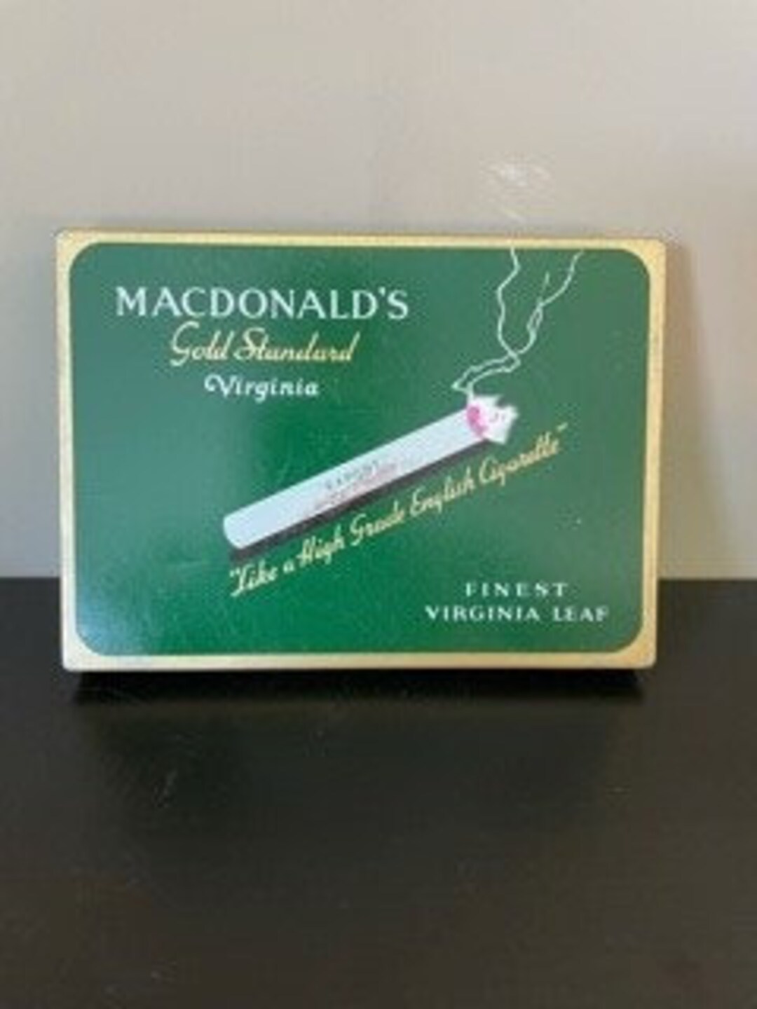 Vintage Macdonald's Gold Standard Virginia Cigarettes Tin Etsy