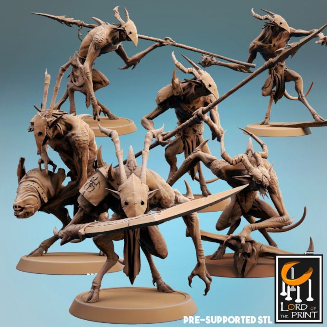 Infernum Soldiers BOX 3D Printed / Miniature / Tabletop / Fantasy / D&D ...