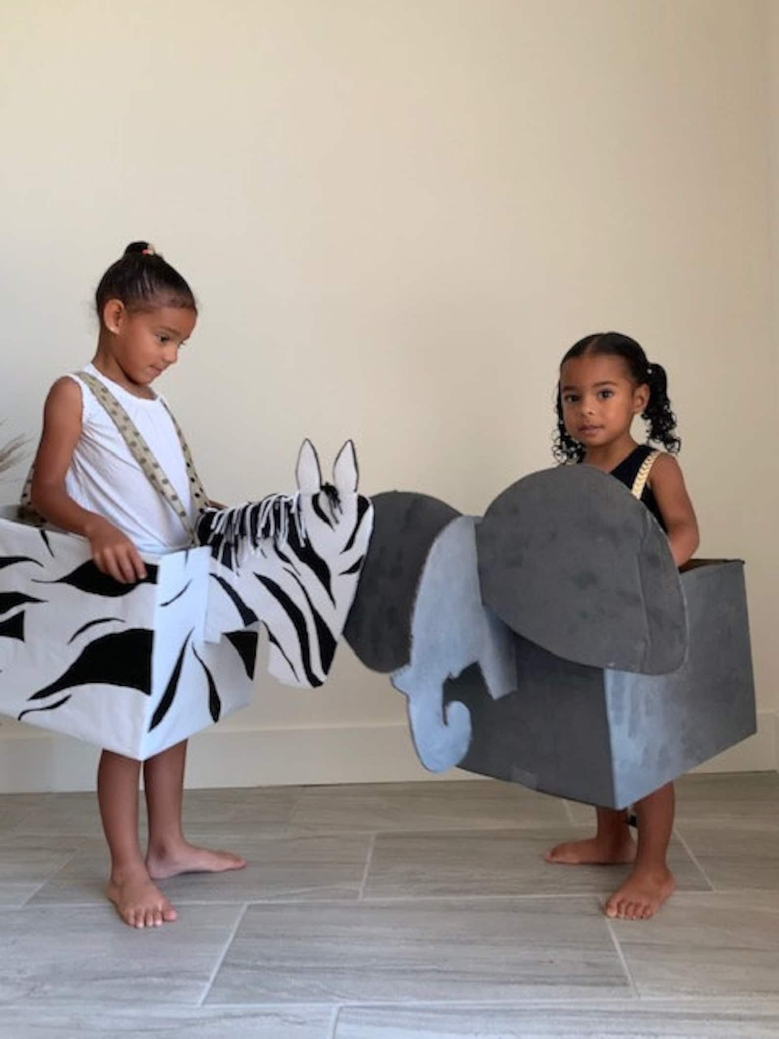 Child/ Adult Safari Animal Parade Costume PDF Template Zebra Elephant Halloween DIY Costume Etsy