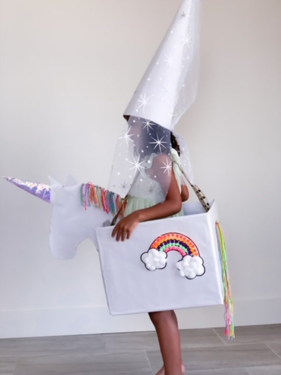 Unicorn Costume | Printable PDF Template | Cardboard DIY Dress-up for ...