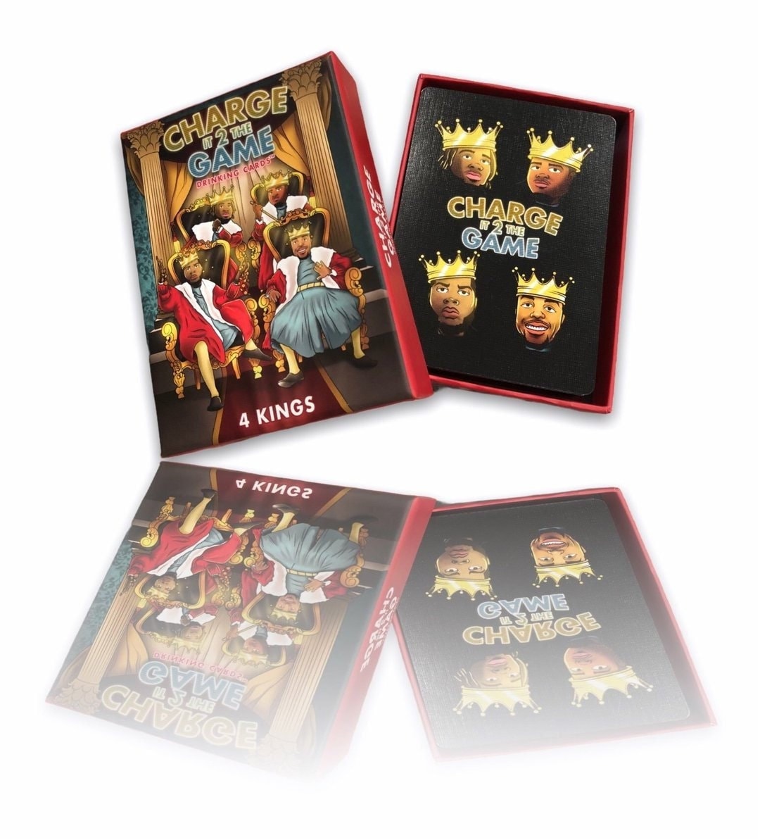 Charge It 2 the Game Drinking Cards: 4 Kings Edition - Etsy