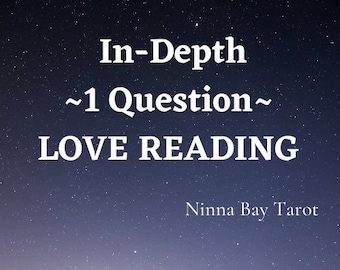 Lectura del amor en profundidad / Comprenda mejor su relación / Lectura del resultado de la relación / Lectura de tarot detallada con una pregunta /
