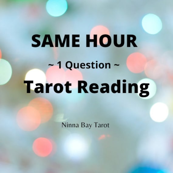 Same Hour Tarot Reading | Detailed Insight - Quick Guidance and Clarity | 1 Hour Delivery - See Details