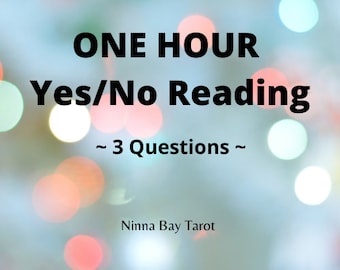 SAME HOUR Yes or No Reading - Three Questions - One Hour Tarot Reading - Fast Reading - Burning Question Tarot