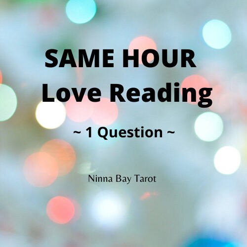ONE HOUR Tarot Love Reading | Detailed Tarot Card Reading | Quick Insight Tarot Reading - Love, Relationship, Romance Insight | Same Hour
