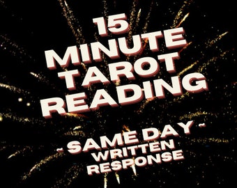 SAME DAY 15 Minute Deep Dive Tarot Reading - Timed Intuitive Tarot Card Reading - Love, Career, General, Blind Reading - Spiritual Guidance