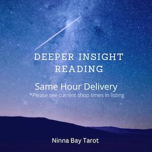 Same Hour Tiefere Erkenntnis Tarot Legung - 1 Frage | Liebe - Beruf - Finanzen - Allgemein | Intuitive Kartenlegung | Genauer Trusted Reader