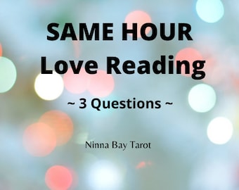 ONE HOUR Ask Any 3 Questions Tarot Love Reading | Tarot Card Reading | Intuitive Card Reading | Same Hour Reading | Trusted Accurate Reader
