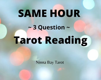 SAME HOUR Tarot Card Reading For 3 Questions | Quick One Hour Reading | Love - Career - Finances - General Reading | Detailed Answer Reading