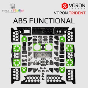 Voron Trident Funktional (ABS) Stealthburner Teile Kit Mehrfarbige Gewindeeinsätze Schnelle Lieferung MPX Formbot LDO + Andere
