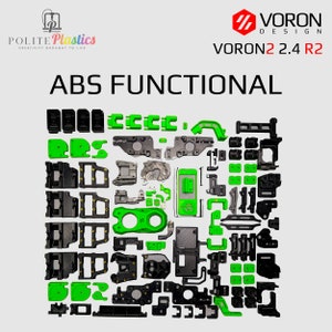 Voron 2.4 R2 Functional (ABS) Stealthburner Parts Kit Multi Color Threaded Inserts Fast Delivery MPX Formbot LDO + Others