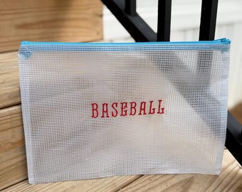 Personalized Clear Pouch, Custom Clear Bag