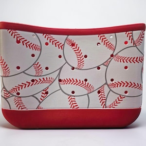 XL Baseball Red Tote Bag