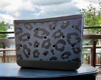 Small Leopard Print Beach Tote Bag