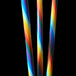 RAINBOW SWIRLS - Plastic Reusable Straw