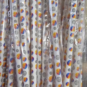 TEAM BUNDLE VOLLEYBALL- Set of 10 Reusable Plastic Straws