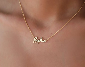 14K Gold Plated Name Necklace,Your Chrıstmas Gift,Custom Design,Custom Name Necklace,Personal Gift to Those You Care About,font gift