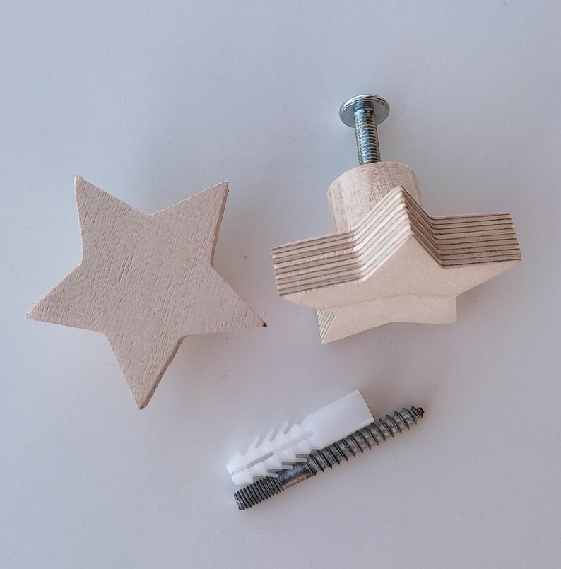 Star Drawer Knob Star Nursery Drawer Pull Knobs for Etsy