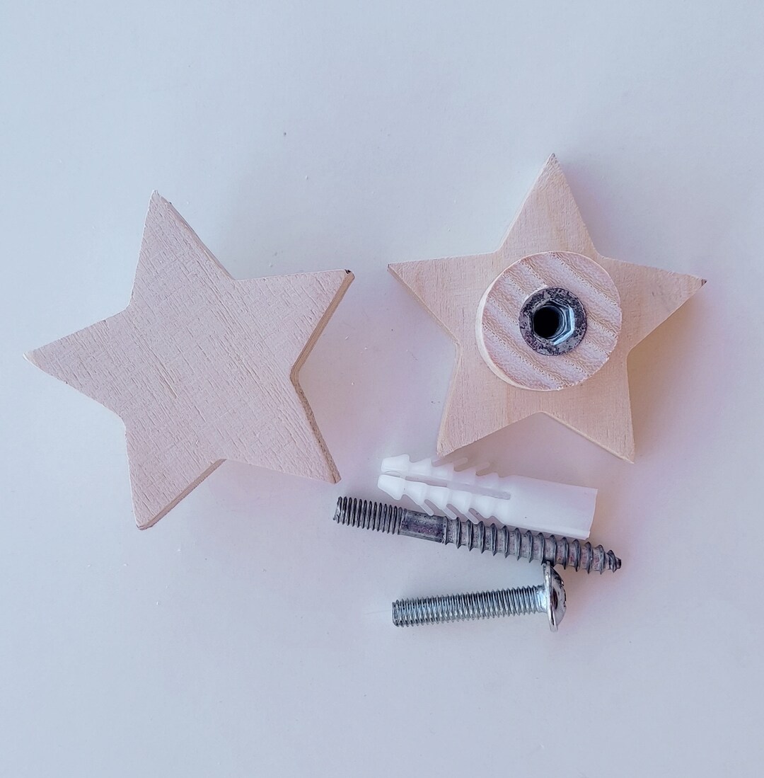 Star Drawer Knob Star Nursery Drawer Pull Knobs for Etsy