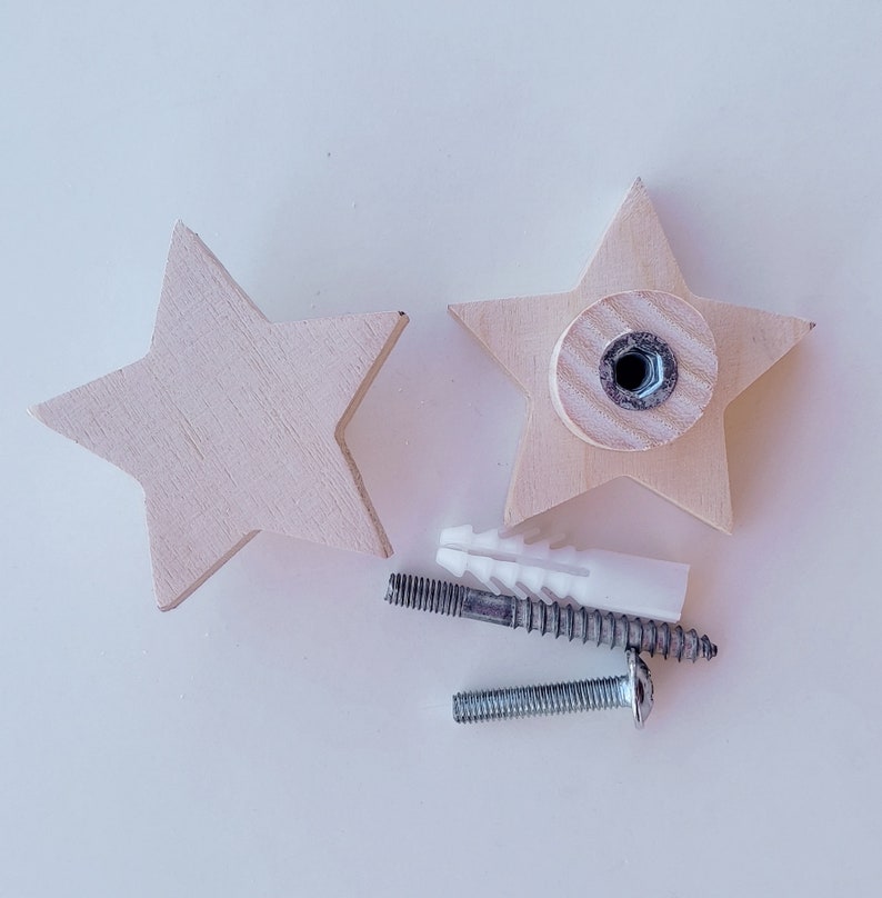 Star Drawer Knob Star Nursery Drawer Pull Knobs for Etsy