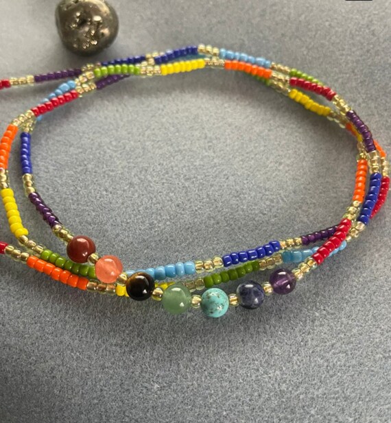 7 chakra waist beads Clearance