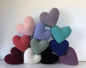 Crocheted Heart Pillow