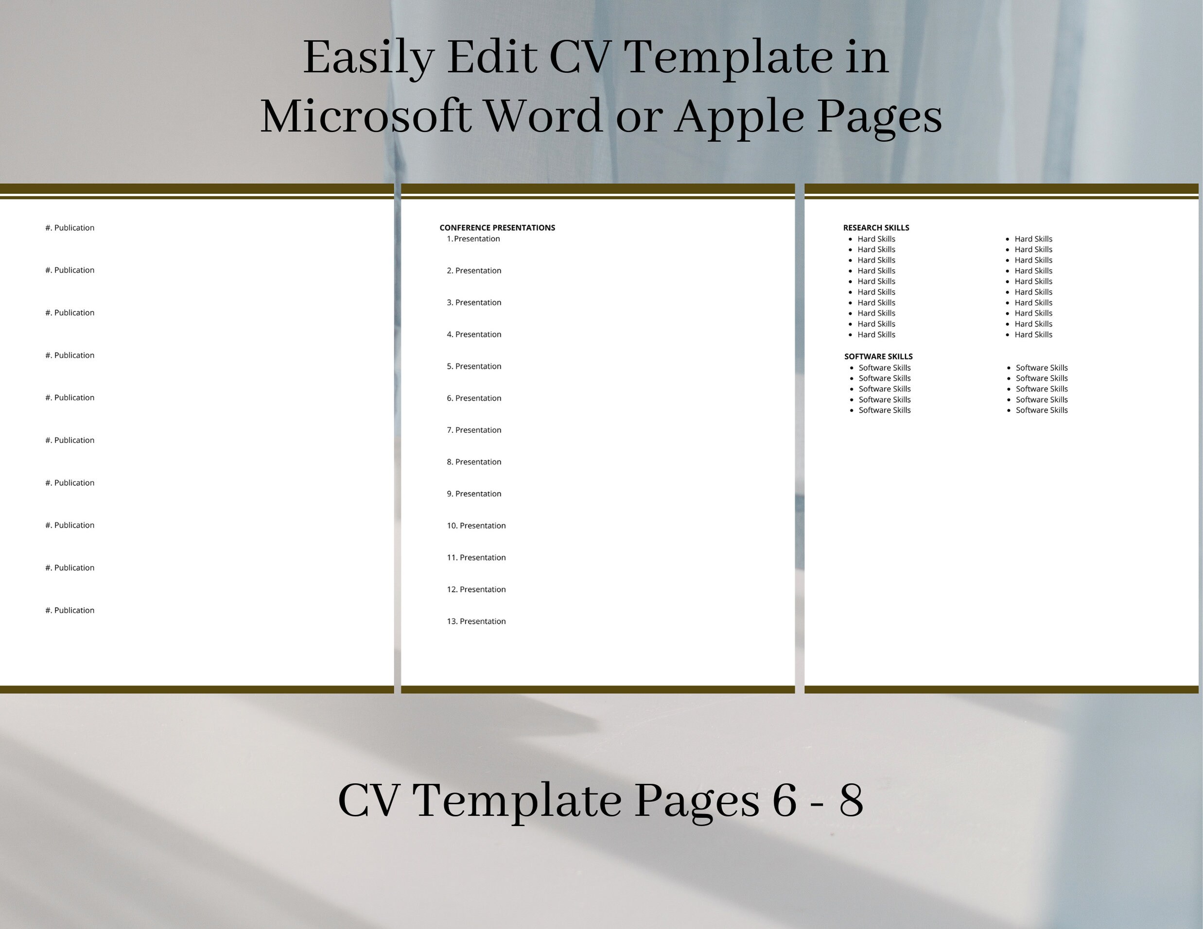 Science Curriculum Vitae Student CV Picture Template for Job ...